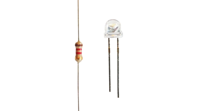 LED 5 mm - warmweiß, mit Vorwiderstand