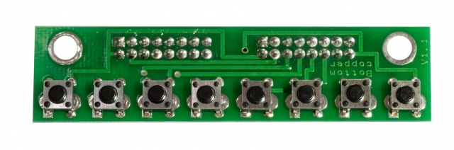 Tasterplatine mit 8 Microtastern